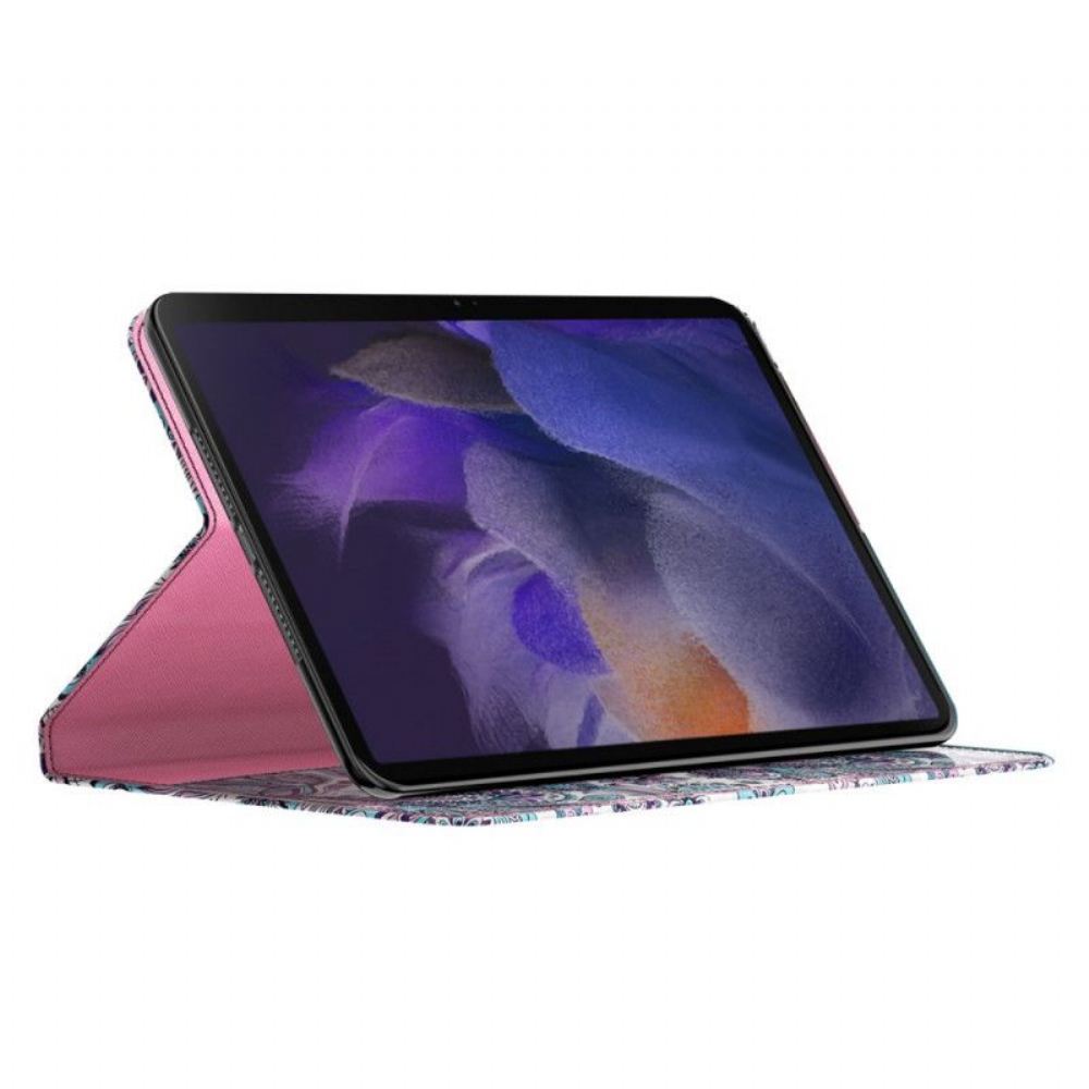 Kožené Pouzdro Na Samsung Galaxy Tab A8 (2021) Paisley