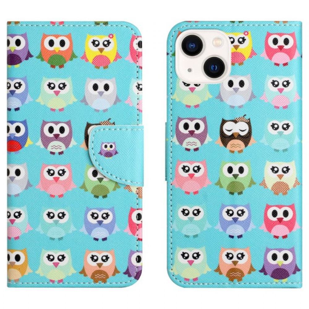 Flipové Pouzdro Na iPhone 15 Plus Kmen Sov