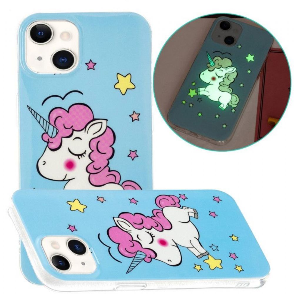 Kryt Na iPhone 15 Plus Fluorescenční Jednorožec