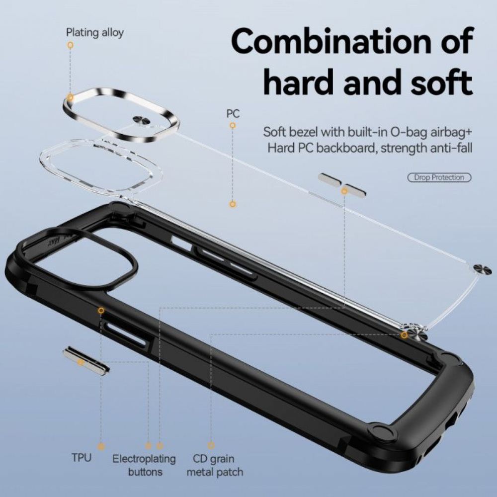 Kryt Na iPhone 15 Plus Transparentní Prémie
