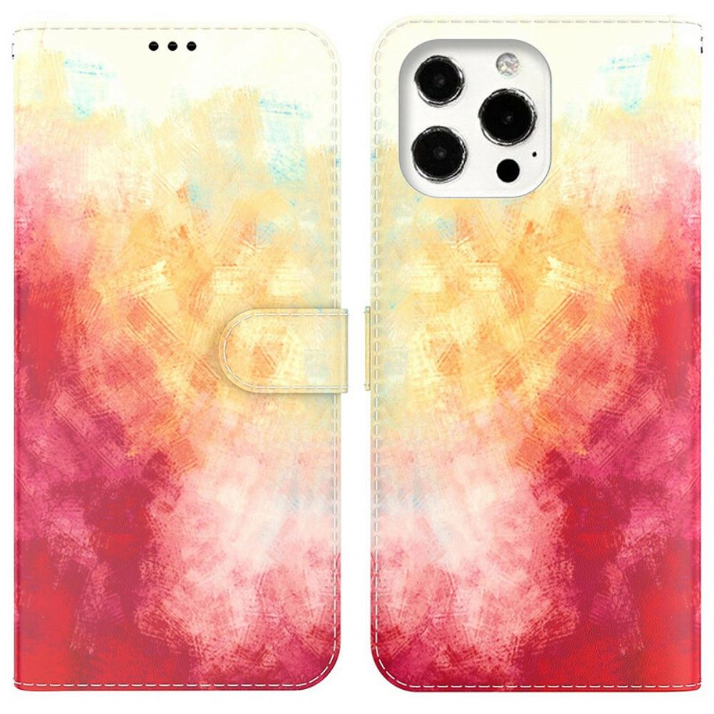 Flipové Pouzdro Na iPhone 13 Pro Max Akvarel
