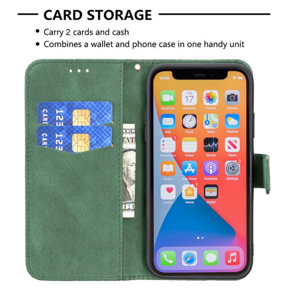 Flipové Pouzdro Na iPhone 13 Pro Max Na Lana Barokní Motýlek