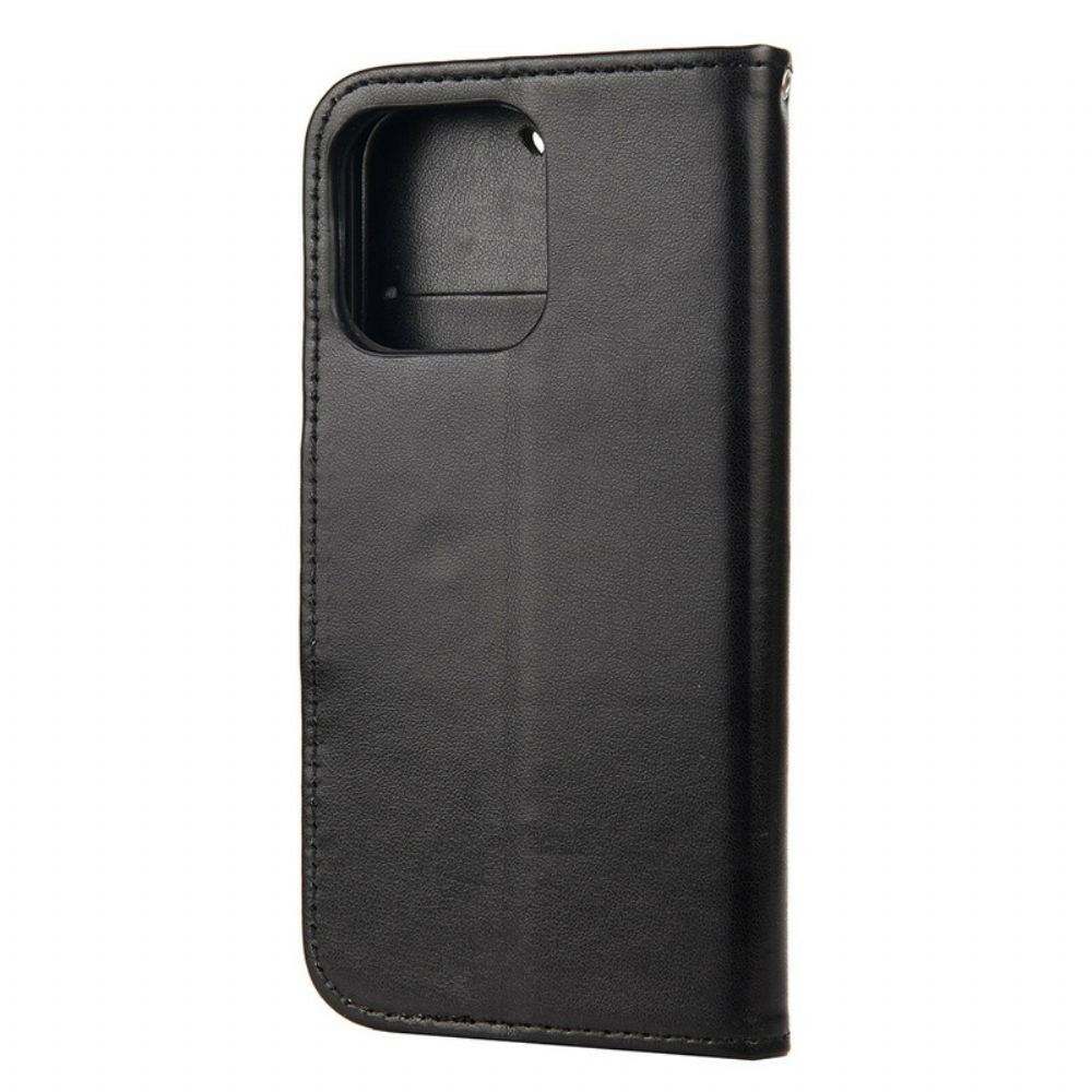 Flipové Pouzdro Na iPhone 13 Pro Max Motýli Ve Větru