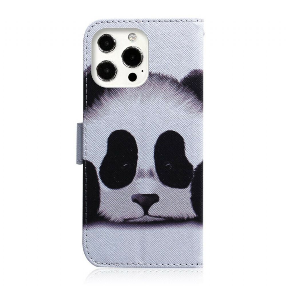 Flipové Pouzdro Na iPhone 13 Pro Max Panda Tvář