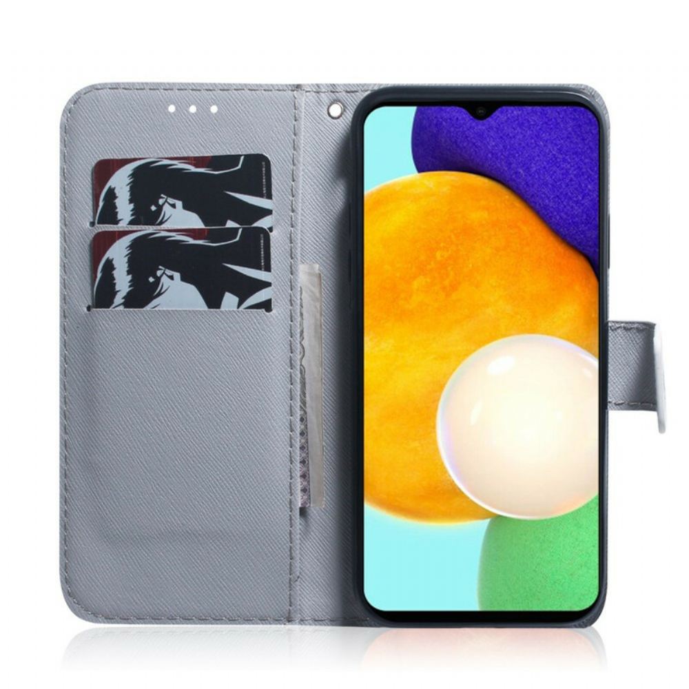 Kožené Pouzdro Na iPhone 13 Pro Max Kvetoucí Větev Stromu