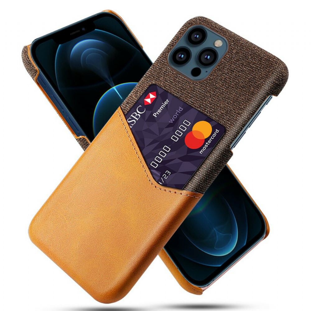 Kryt Na iPhone 13 Pro Max Držitel Karty Ksq