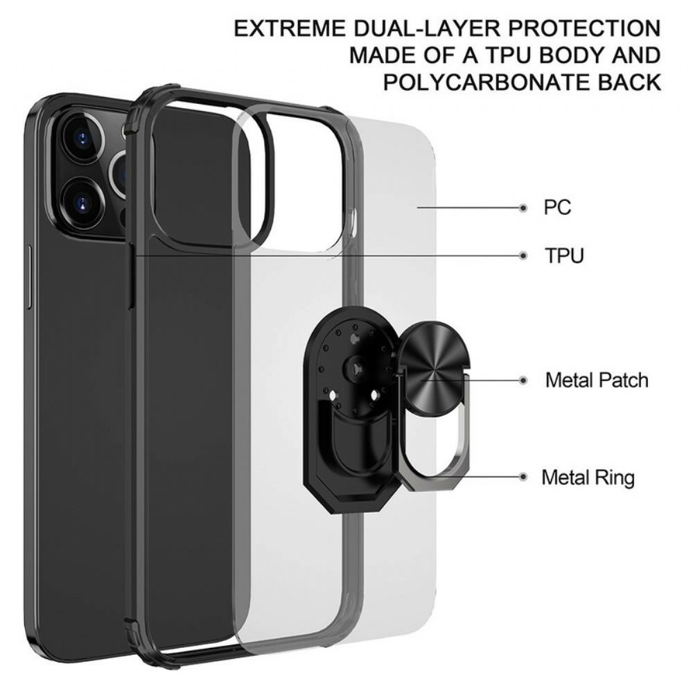 Kryt Na iPhone 13 Pro Max Prémiový Prstencový Hybrid