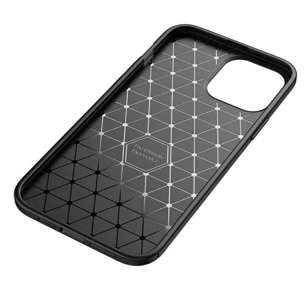Kryty Na Mobil Na iPhone 13 Pro Max Flexibilní Textura Uhlíkových Vláken