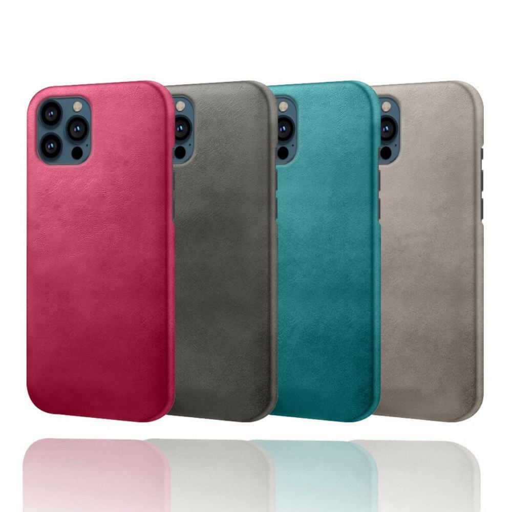 Kryty Na Mobil Na iPhone 13 Pro Max Kožený Efekt Ksq