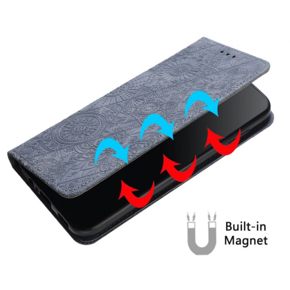 Kožené Pouzdro Folio Na Samsung Galaxy S26 Plus Etnický Vzor