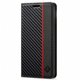 Kožené Pouzdro Folio Na Samsung Galaxy S26 Plus Uhlíková Vlákna