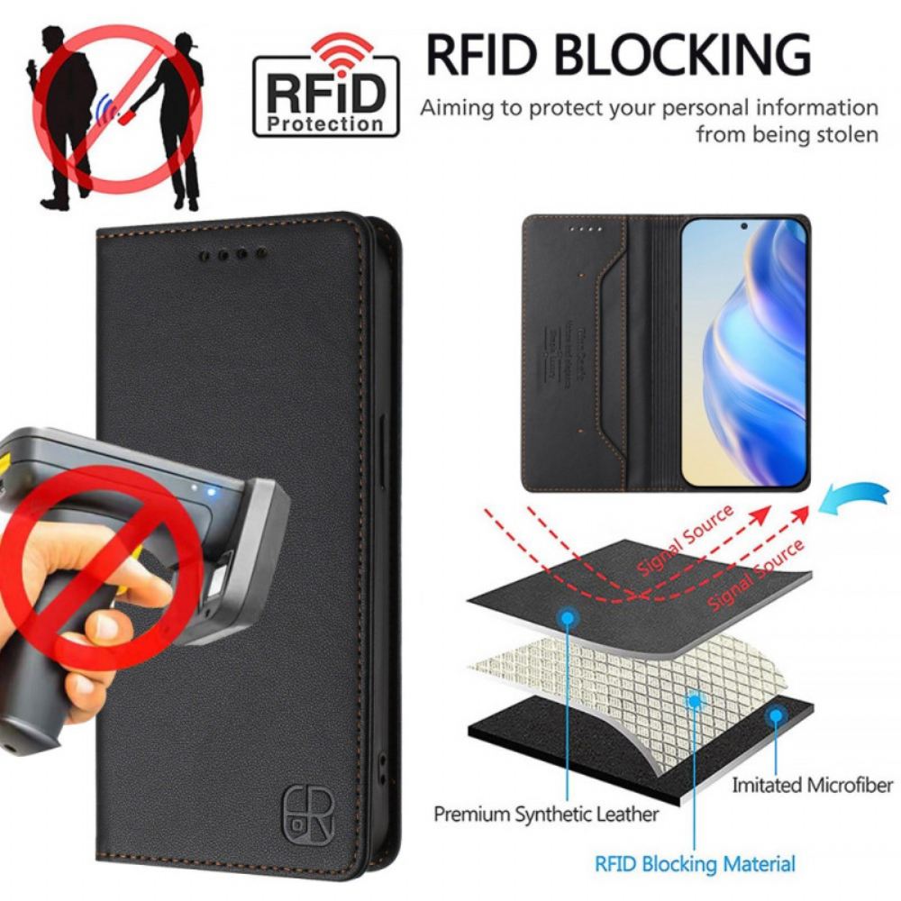 Kožené Pouzdro Folio Samsung Galaxy S26 Plus Rinacasis