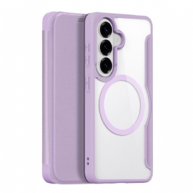 Kožené Pouzdro Samsung Galaxy S26 Plus Kryty Na Mobil Magnetické Pouzdro Skin X Pro Dux Ducis