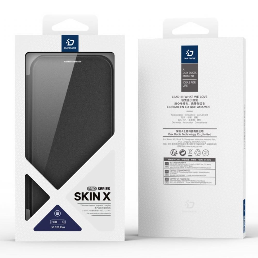 Kožené Pouzdro Samsung Galaxy S26 Plus Kryty Na Mobil Magnetické Pouzdro Skin X Pro Dux Ducis