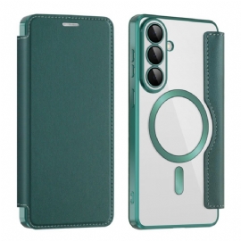 Kožené Pouzdro Samsung Galaxy S26 Plus Kryty Na Mobil Magnetický S Držákem Rfid Karty