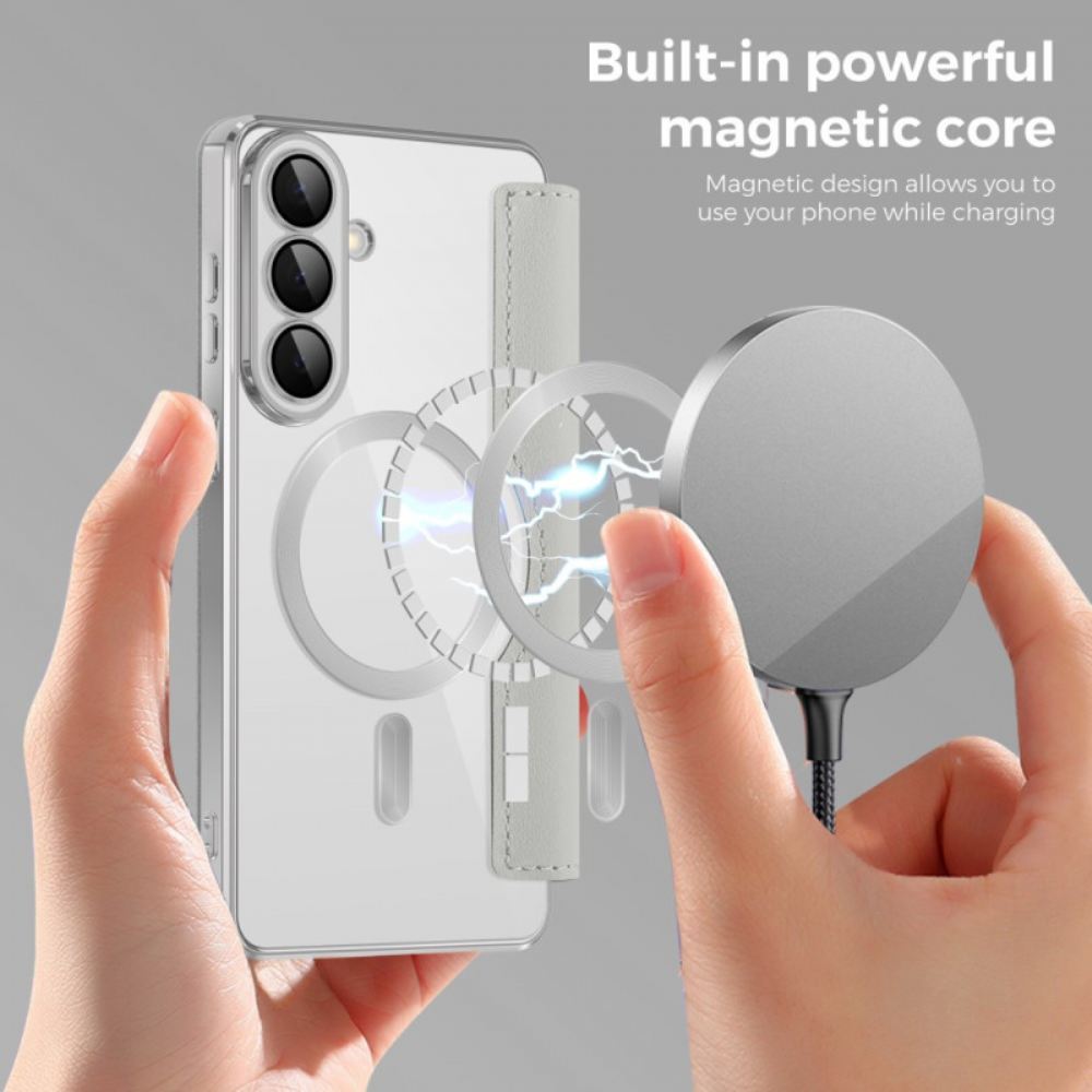 Kožené Pouzdro Samsung Galaxy S26 Plus Kryty Na Mobil Magnetický S Držákem Rfid Karty