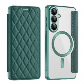 Kožené Pouzdro Samsung Galaxy S26 Plus Polstrovaný Držák Rfid Karty