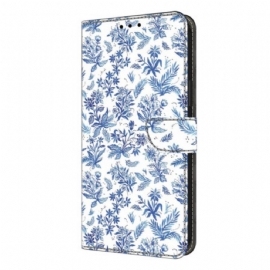 Kožený Kryt Na Samsung Galaxy S26 Plus Květinové Pole