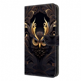 Kožený Kryt Na Samsung Galaxy S26 Plus Motiv Sovy