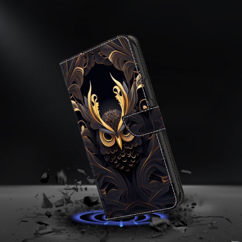 Kožený Kryt Na Samsung Galaxy S26 Plus Motiv Sovy