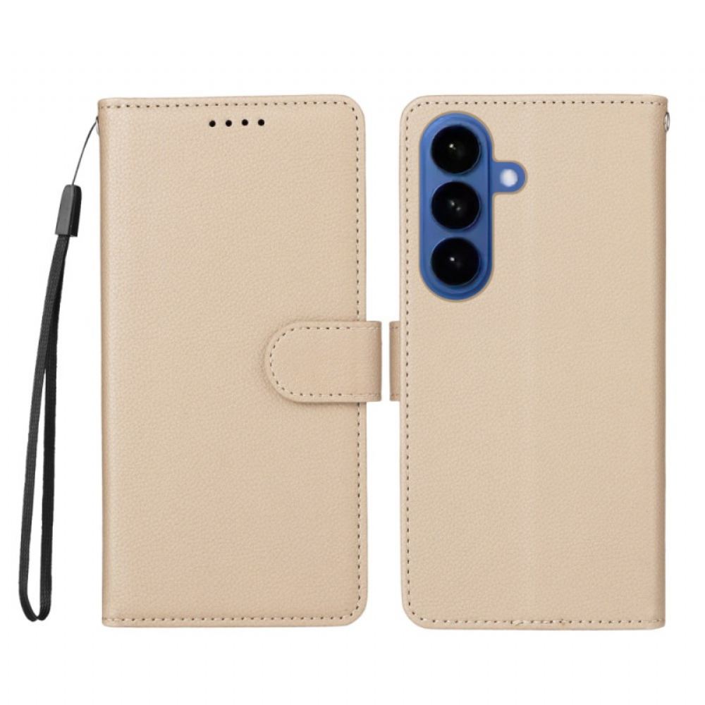 Kožený Kryt Na Samsung Galaxy S26 Plus Rfid Blokování A 3 Sloty Pro Karty