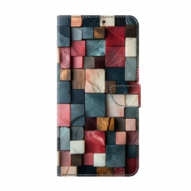 Kožený Kryt Samsung Galaxy S26 Plus Barevné Cihly