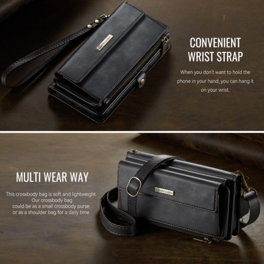 Kožený Kryt Samsung Galaxy S26 Plus Caseme Rfid Ochrana A Ramenní Popruh