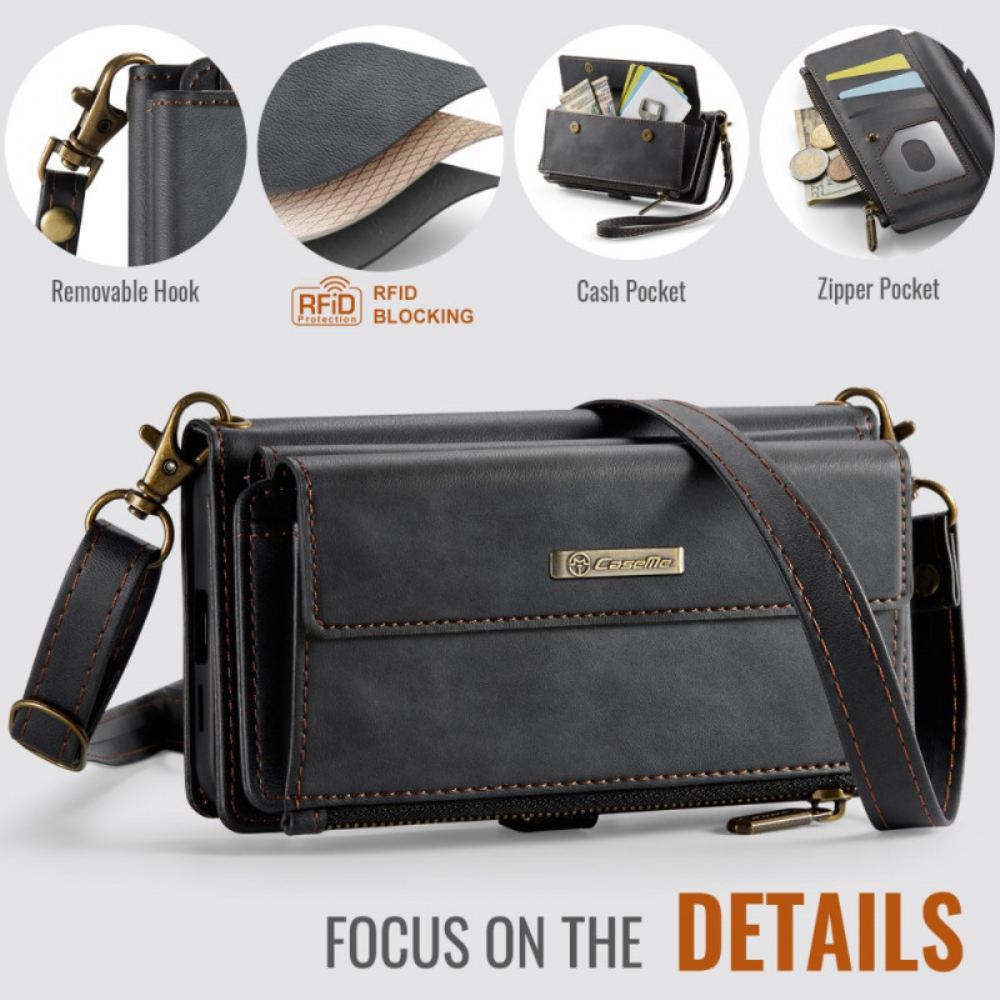 Kožený Kryt Samsung Galaxy S26 Plus Caseme Rfid Ochrana A Ramenní Popruh