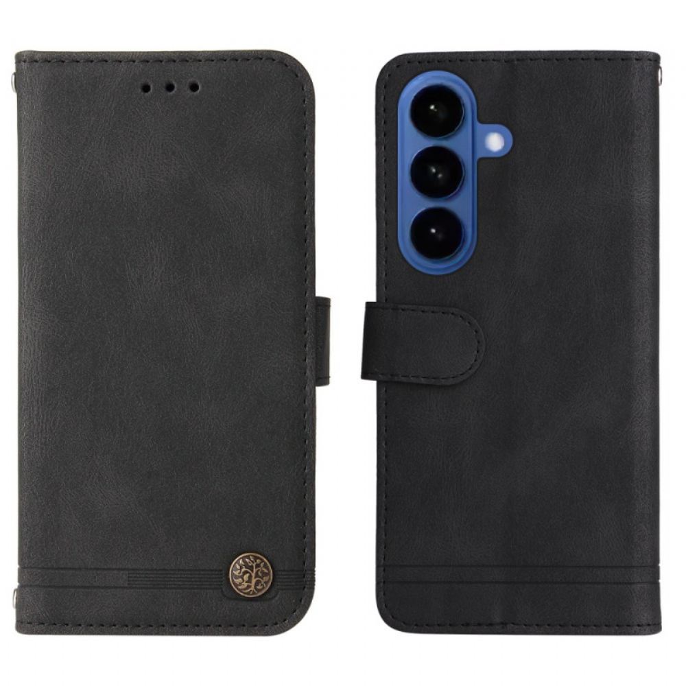 Kožený Kryt Samsung Galaxy S26 Plus Dekorativní Nýt