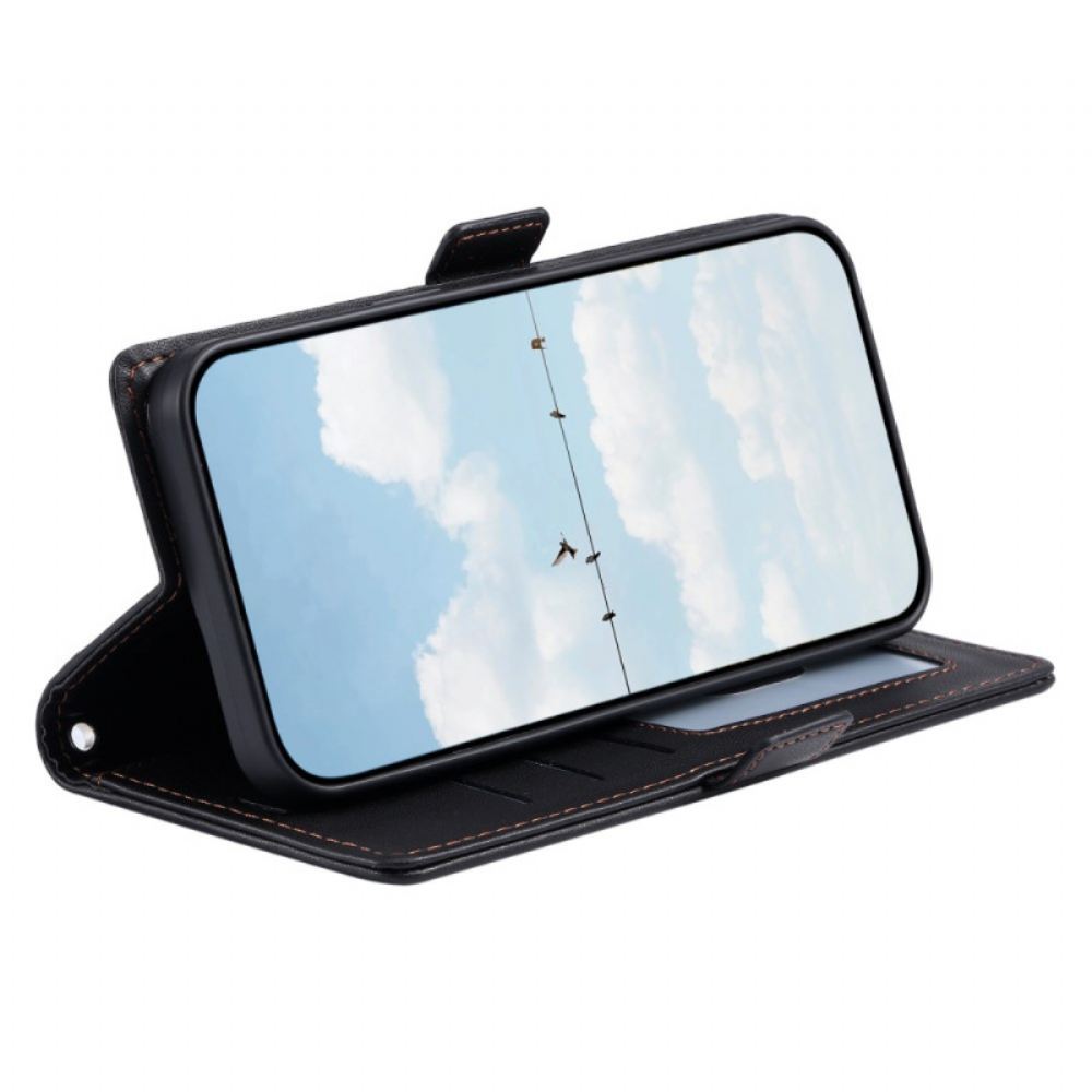 Kožený Kryt Samsung Galaxy S26 Plus Prošívaný Vintage Design