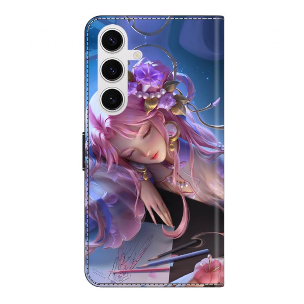 Kožený Kryt Samsung Galaxy S26 Plus Šípková Růženka