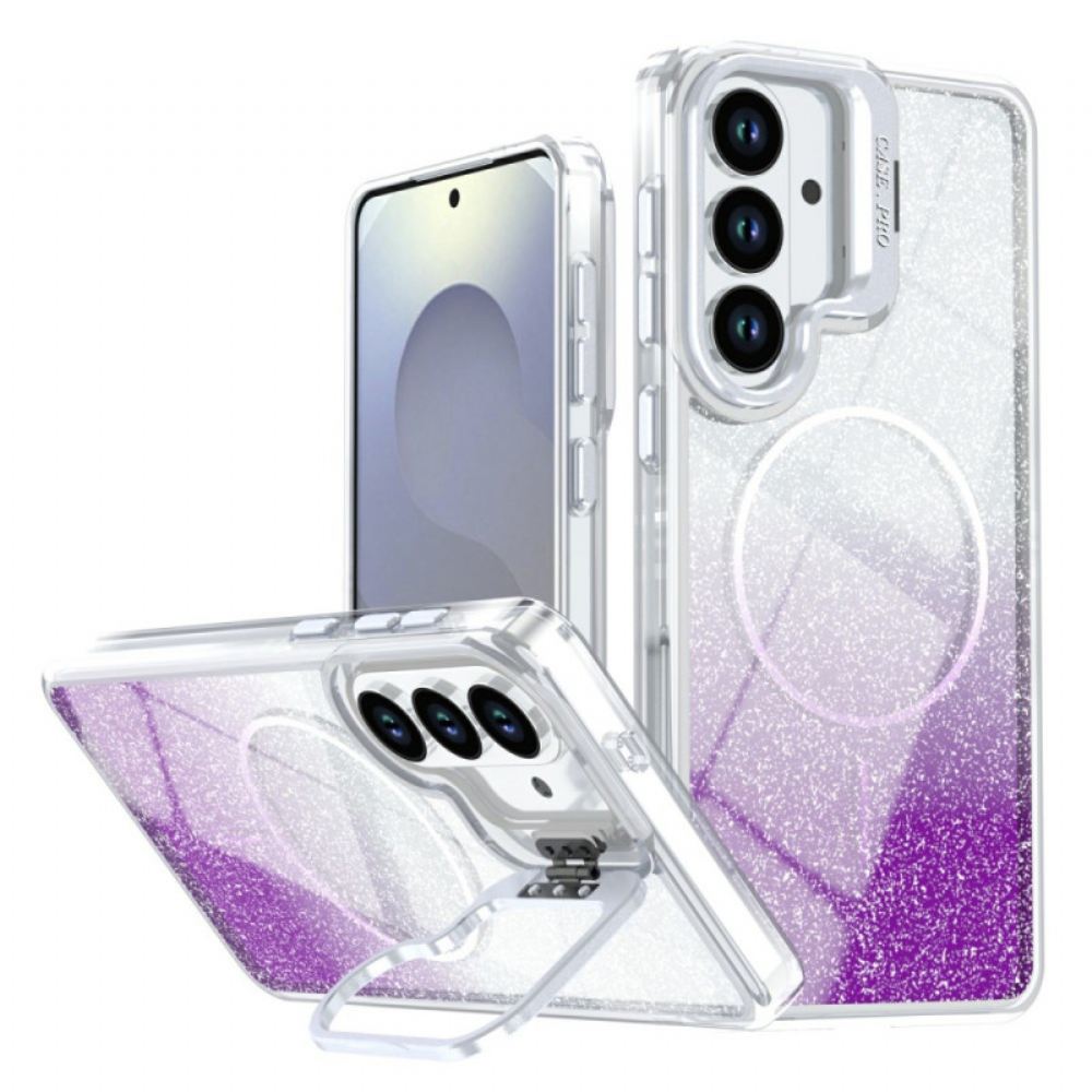 Kryt Samsung Galaxy S26 Plus Kryty Na Mobil Magnetický Gradientní Třpytky A Podklad