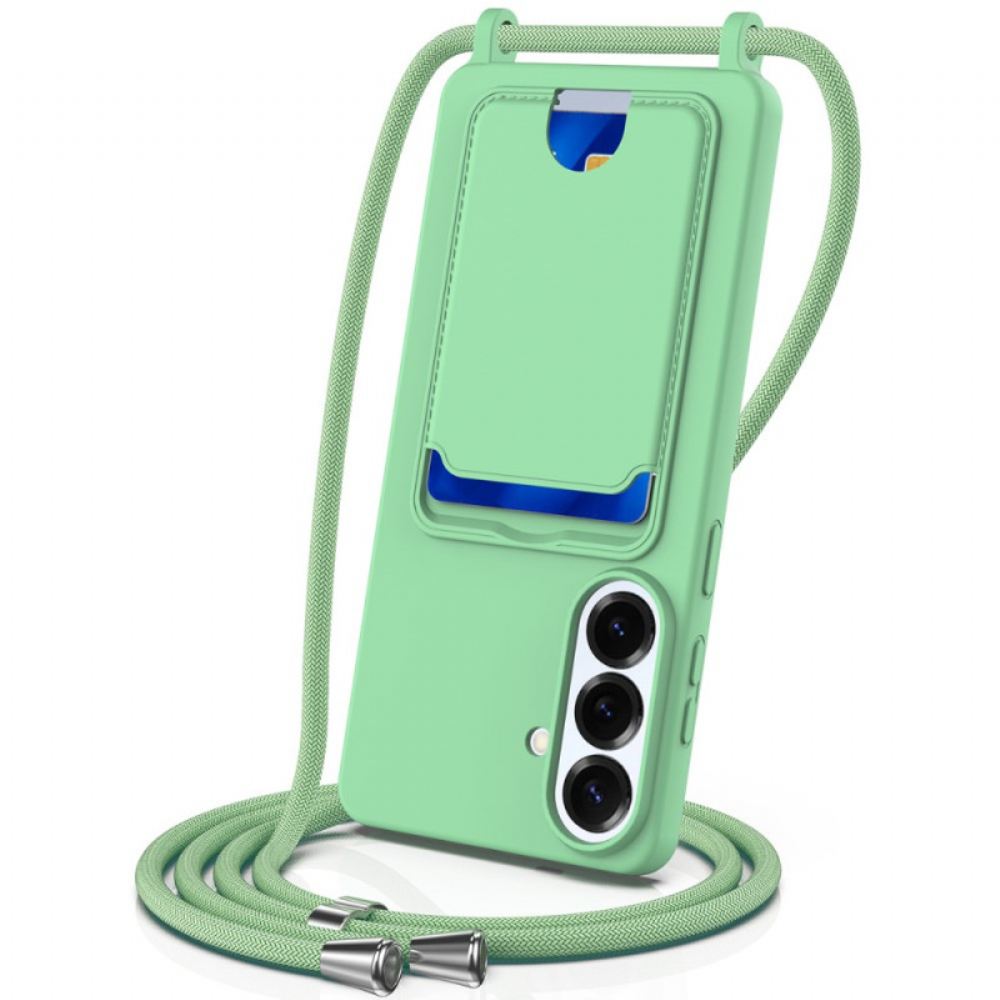 Kryt Samsung Galaxy S26 Plus Kryty Na Mobil Pouzdro Na Karty A Šňůrka Na Krk