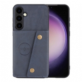 Kryt Samsung Galaxy S26 Plus Pouzdro Na Karty S Koženým Efektem