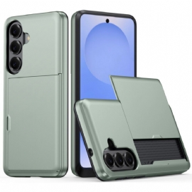 Kryt Samsung Galaxy S26 Plus Pouzdro Na Karty S Metalickým Efektem