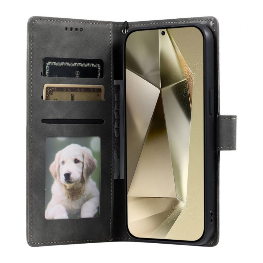 Peněženková Pouzdra Samsung Galaxy S26 Plus Kryty Na Mobil Mandala Semišový Efekt