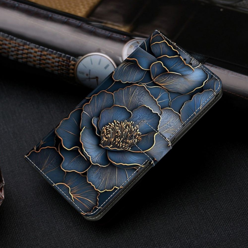 Peněženková Pouzdra Samsung Galaxy S26 Plus Kryty Na Mobil Modrá Pivoňka