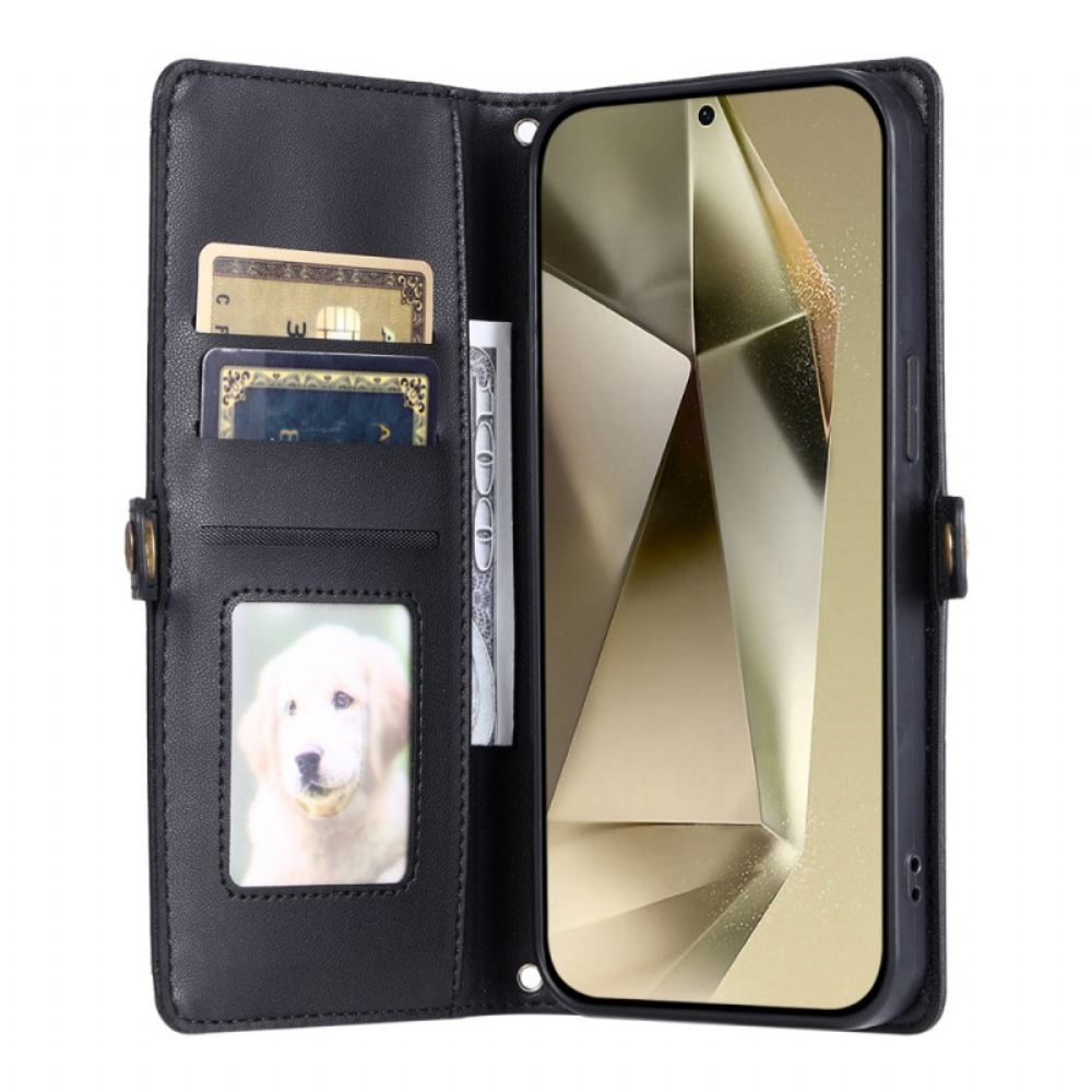 Peněženková Pouzdra Samsung Galaxy S26 Plus Kryty Na Mobil Přední Kapsa