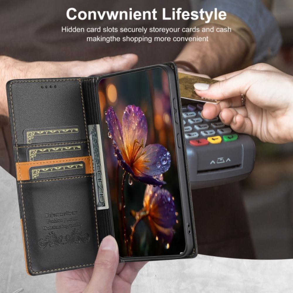 Kožené Pouzdro Folio Xiaomi 15t Rfid Ochrana