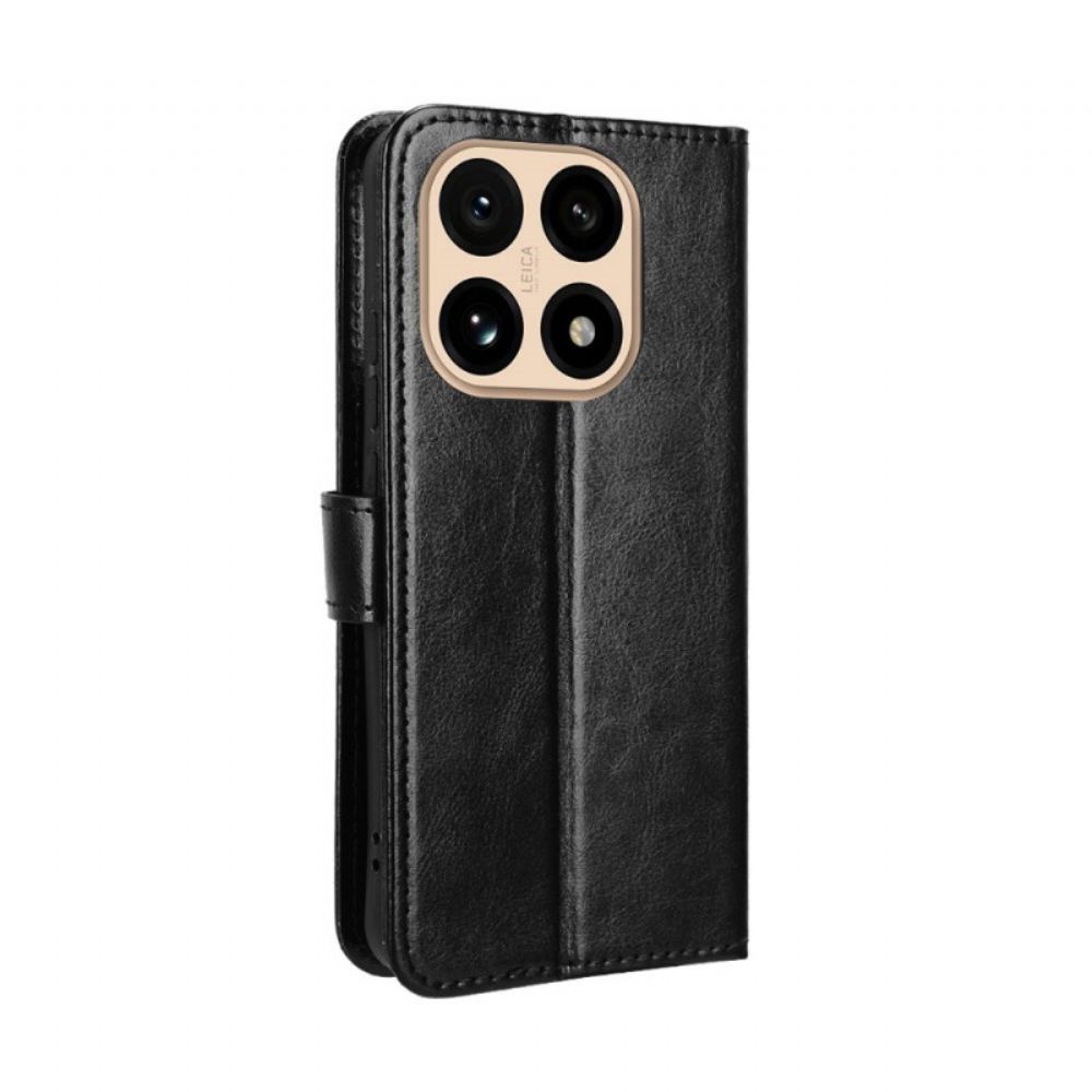 Kožený Kryt Na Xiaomi 15t Křiklavá Umělá Kůže