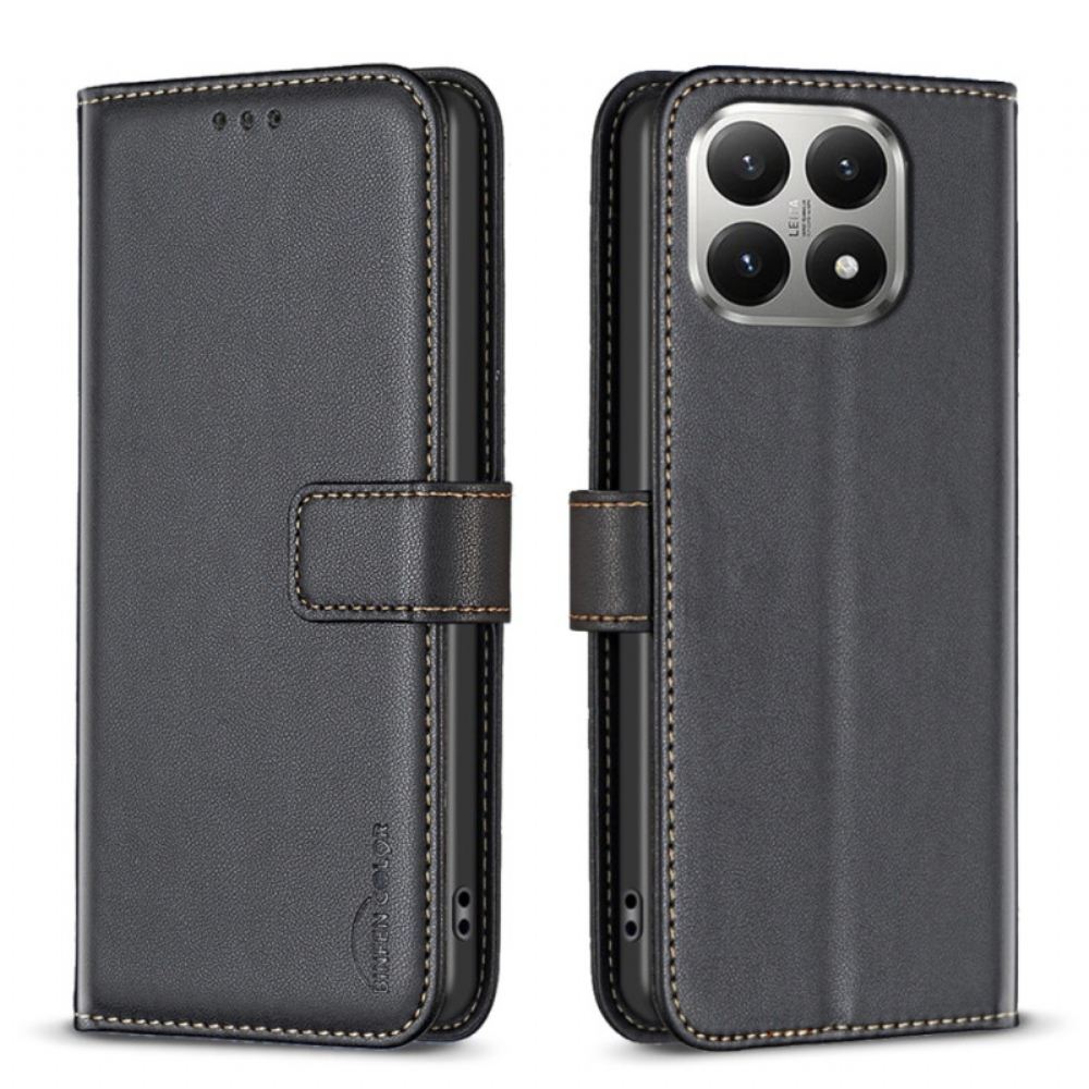 Kožený Kryt Na Xiaomi 15t Kůže Efekt Binfen Color