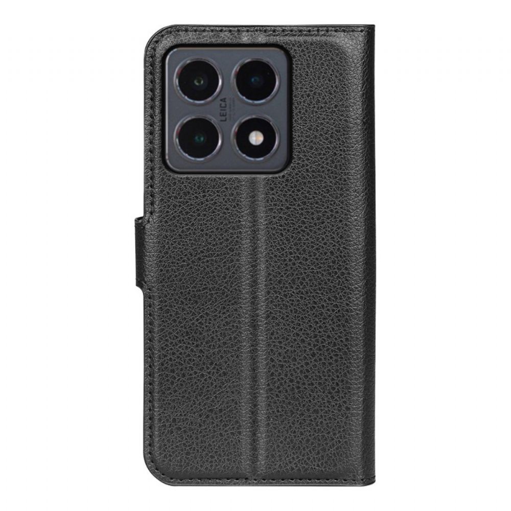 Kožený Kryt Na Xiaomi 15t Umělá Kůže Liči