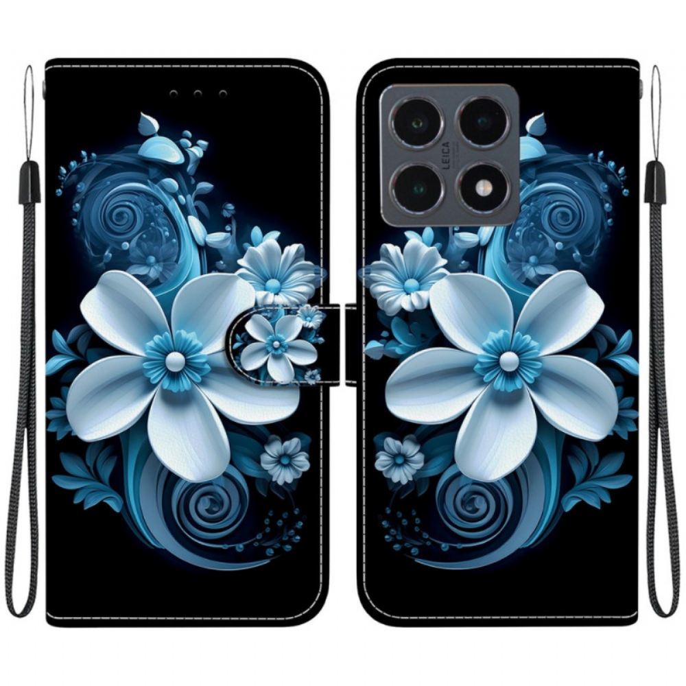 Kožený Kryt Na Xiaomi 15t Černá Orchidej