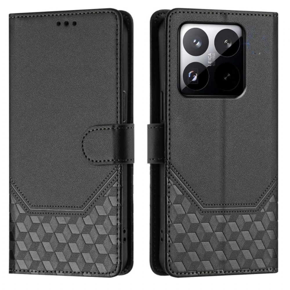 Kožený Kryt Xiaomi 15t Diamantová Dekorace