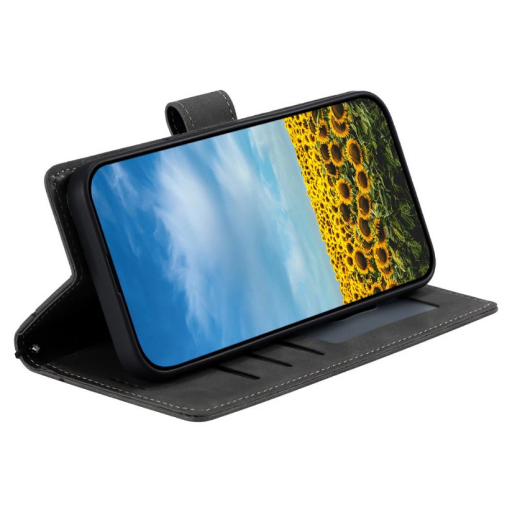 Kožený Kryt Xiaomi 15t Efekt Mandaly A Semiše