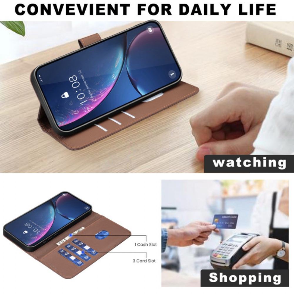 Kožený Kryt Xiaomi 15t Geometrický Vzor Binfen Barva