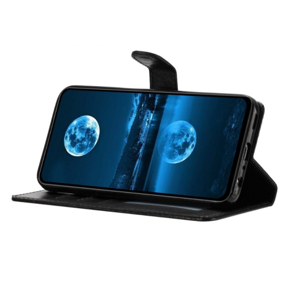 Kožený Kryt Xiaomi 15t Jednobarevné S Popruhem