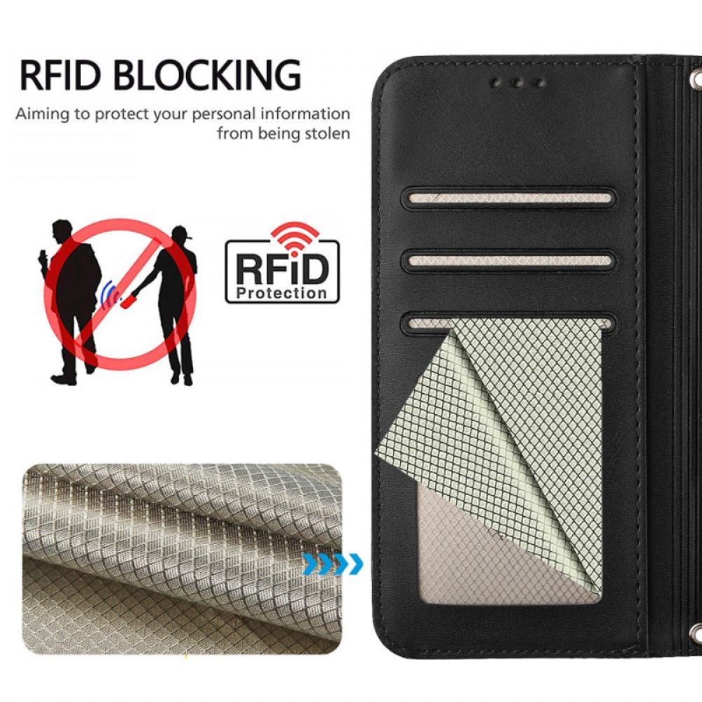 Kožený Kryt Xiaomi 15t Jednoduchý Design S Rfid Ochranou