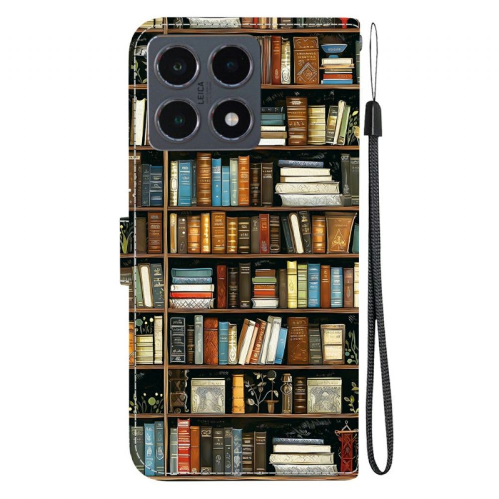 Kožený Kryt Xiaomi 15t Knihovna