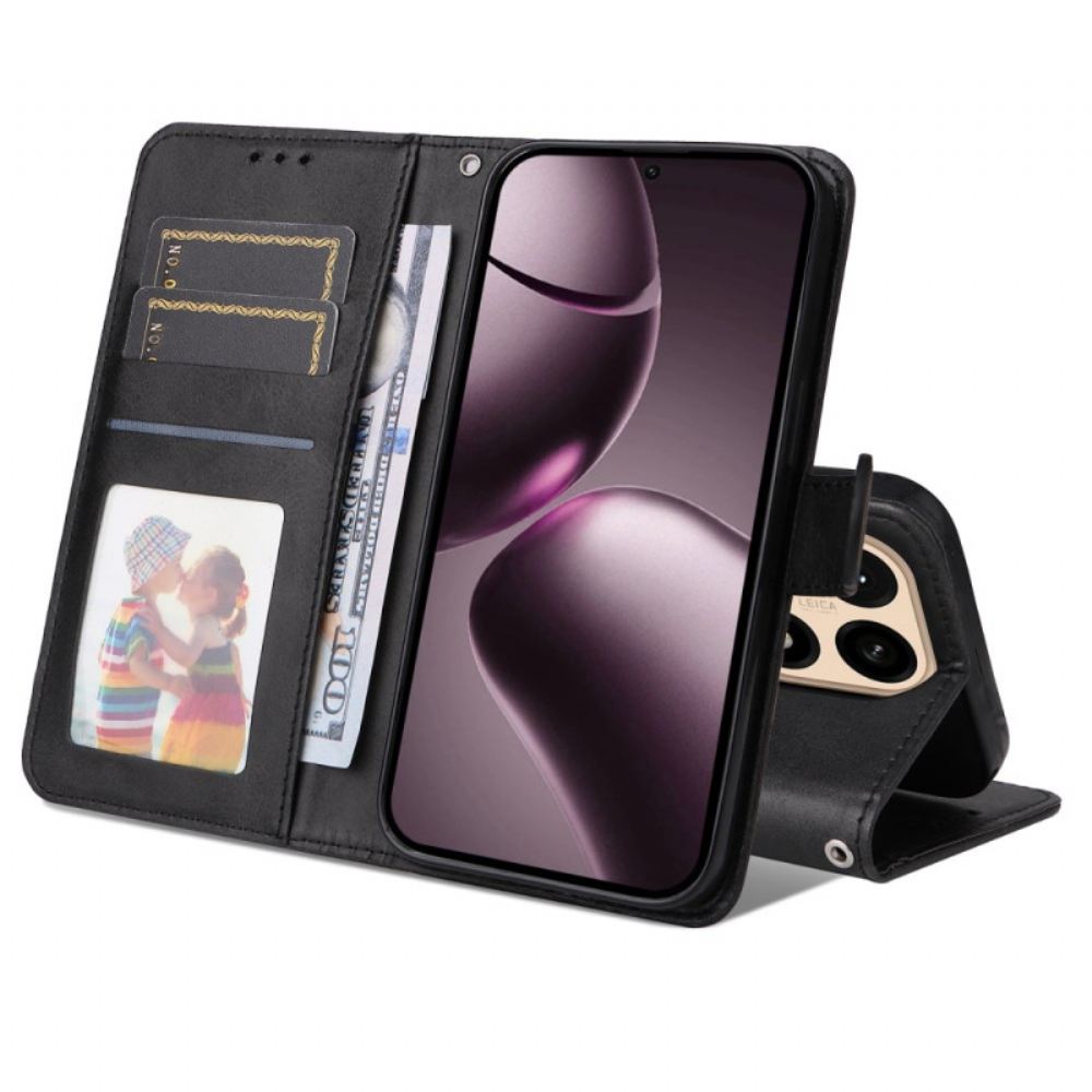 Kožený Kryt Xiaomi 15t Obyčejná Umělá Kůže